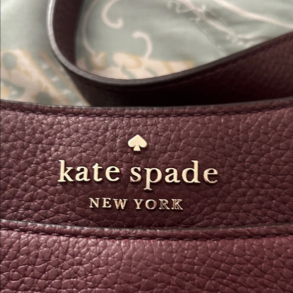 kate spade Pebbled Leather Crossbody Bag in Wine - Picture 3 of 6